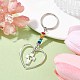 Heart with Wing/Cross/Tree of Life/Butterfly Alloy Pendant Keychain KEYC-JKC00626-4