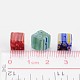 Handmade Millefiori Glass Cube Beads X-LK-P016-M-4