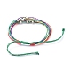 Bracelets de perles tressées en corde de polyester ciré BJEW-JB05065-01-2