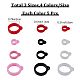 GORGECRAFT 1 Box 60PCS Anti-Lost Silicone Rubber Rings 4 Colors 8mm 13mm 20mm Diameter Non-Lost O Rings Adjustable Holder Necklace Replacement Lanyard Pendant for Pens Device Keychains Office Supplies SIL-GF0001-24-2