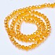 Chapelets de perles en verre électroplaqué EGLA-A034-T6mm-B01-2