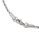 304 Stainless Steel Rope Chain Necklaces STAS-M174-014P-B-3