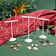 サニークルーのクリスマステーマ DIY イヤリング作成キット  ガラスパールとバイコーンビーズを含む  真鍮のピアスフック  リース&ハウス&サンタクロース合金エナメルリンク&ペンダント  ミックスカラー  130個/箱 DIY-SC0022-80-4