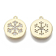 Brass Micro Pave Cubic Zirconia Charms KK-N232-71-NF-2