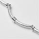 Messing gebogene Röhre Perlen Halsketten NJEW-JN01825-2