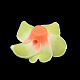 Plumeria hecha a mano de arcilla polimérica flor 3D abalorios CLAY-Q192-15mm-13-2