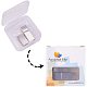 PandaHall Elite 2pcs 304 Stainless Steel Matte Magnetic Bracelet Clasps for Jewelry Making STAS-PH0018-11-8