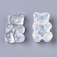 Transparent Epoxy Resin Cabochons CRES-N025-04-3