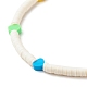 Handgefertigte Heishi-Perlenkette aus Fimo für Frauen NJEW-JN03793-4