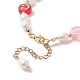 Set di braccialetti con perline in argilla polimerica e perle naturali in stile 3 pz BJEW-TA00236-7