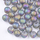 Perline di vetro palccato X-EGLA-S178-02E-1