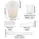 Silikonform-Kits für Hochzeitskleider in Lebensmittelqualität DIY-OC0003-20-4
