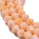 Opaque couleur unie imitation jade perles de verre brins GLAA-F029-P4mm-D06-3