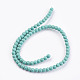 1 Strand Dyed Light Sea Green Round Synthetic Turquoise Beads Strands X-TURQ-G106-6mm-02D-2