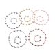 Lindo collar de perlas de arcilla polimérica y plástico abs y pulsera elástica SJEW-JS01267-1