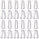 SUNNYCLUE 160Pcs 2 Styles 304 Stainless Steel Quick Link Connectors STAS-SC0005-52-1