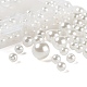 255Pcs 4 Sizes ABS Plastic Imitation Pearl Round Beads MACR-FS0001-04-2