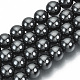 Chapelets de perles en hématite synthétique sans magnétiques G-Q892-8mm-1