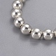 Las perlas de aleación de estilo tibetano estiran pulseras BJEW-JB04175-2