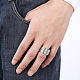 Men's Titanium Steel Finger Rings RJEW-BB18058-10-7