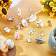 SUNNYCLUE 1 Box 17 Styles 34Pcs Easter Charm Bunny Charms Bulk Alloy Enamel Resin Rabbit Carrot Charm Cartoon Metal Dangle Charms for Jewelry Making Charms DIY Bracelet Necklace Earring Craft Women DIY-SC0019-93-4