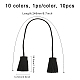 CHGCRAFT 10Pcs 10Colors Double-end Flocking Faux Suede Tassels Pendant for DIY Craft Hang Decorations Accessories FIND-CA0007-47-2