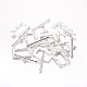 チベット風合金マンテル  長方形  銀色のメッキ  鉛フリー及びカドミウムフリー  矩形：20x11.5mm  バー：22x5mm  穴：2.5mm X-LF5079Y-S-2