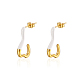 Boucles d'oreilles élégantes en acier inoxydable de style français pour femmes MI0127-1-1