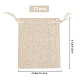Gorgecraft tela de lino en blanco artesanía de diy cordón ABAG-GF0001-06B-2