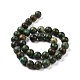 Brins de perles turquoises africaines naturelles (jaspe) TURQ-G037-10mm-6