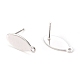 Accessoires de puces d'oreilles en 304 acier inoxydable STAS-H436-19S-2