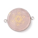 Подвески из натурального розового кварца PALLOY-JF01643-1