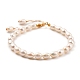 Set di braccialetti di perle d'acqua dolce coltivate naturali BJEW-JB05325-5