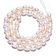 Fili di perle di perle d'acqua dolce coltivate naturali PEAR-N012-05K-4