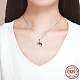 Collares de 925 plata esterlina Zirconia colgante NJEW-FF0005-62P-3