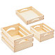 Деревянные ящики для хранения деревянных скворечников CON-WH0092-51-8