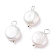 Ciondoli di perle keshi con perle barocche naturali PALLOY-JF01494-02-1