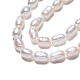 Brins de perles de culture d'eau douce naturelles PEAR-N012-03D-4