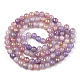 Chapelets de perles en verre craquelé peint DGLA-R053-04A-3