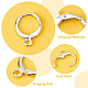 CREATCABIN 25Pairs Brass Huggie Hoop Earring Findings KK-CN0001-84-3