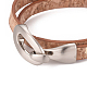 Imitation Leather Wrap Bracelets BJEW-G620-F04-2
