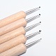 5pcs double tête nail art outils de pointage de bois MRMJ-G001-63-3