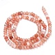 Chapelets de perles en rondelles en jade de Malaisie naturel teint G-E316-2x4mm-42-3