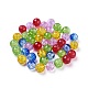 Perles de verre craquelé peintes au four et peintes au four CCG-X0010-03-8mm-2