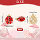 SUNNYCLUE 1 Box 30Pcs Ladybugs Charms Ladybug Enamel Charms Bulk Insect Charm Luck Lady Bug Beetles Insects Animal Charms for Jewelry Making Charm Women Adult DIY Necklace Earrings Bracelet Crafts ENAM-SC0003-03-2