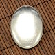 40x30 mm oval Kuppel Klarglasabdeckung & Platin Eisen Brosche Einstellung Grundsätze DIY-X0079-2