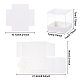 折り畳み式透明PVCボックス  紙台座付き  透明  ボックス：16個/セット  台座：16個/セット CON-BC0006-42B-2