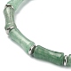 Ensemble de bracelets extensibles en bambou et perles de coquillage BJEW-TA00309-4