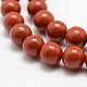 Chapelets de perles en jaspe rouge naturel X-G-E375-6mm-02-1