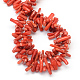 Copeaux teints brins de perles de corail synthétiques CORA-Q026-01A-2